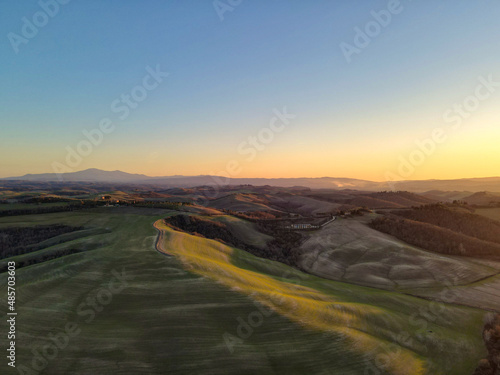 Scenic view of tuscan countryside