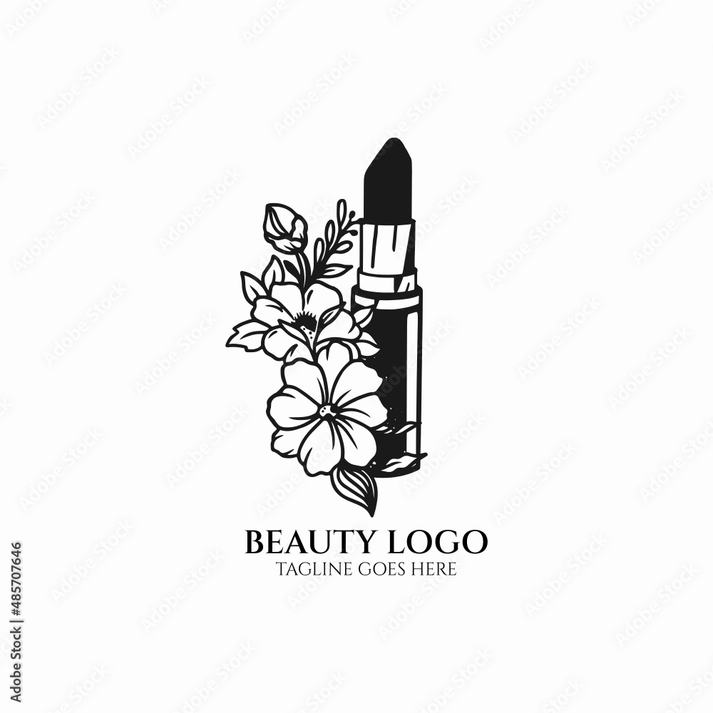 Lipstick logo vector