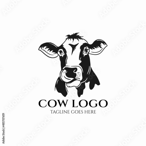 Cow logo vector