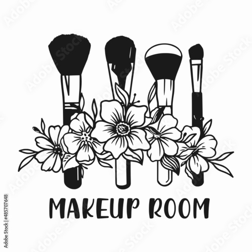Makeup room salon logo