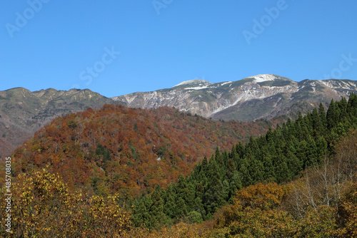 秋の白山展望台から見る景色（石川県白山市）
