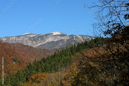 秋の白山展望台から見る景色（石川県白山市）