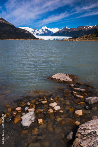 Wallpaper Mural Beautiful Argentina landscape, showing Perito Moreno Glacier rising from Lago Argentino, a lake in Los Glaciares National Park, Patagonia, Argentina, South America Torontodigital.ca