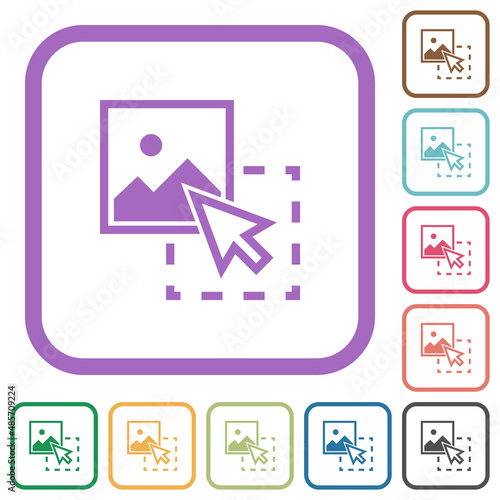 Drag image to upload simple icons