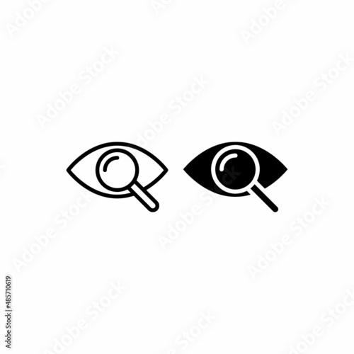 vision icon vector