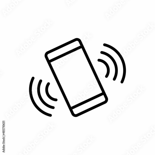 phone vibration icon vector