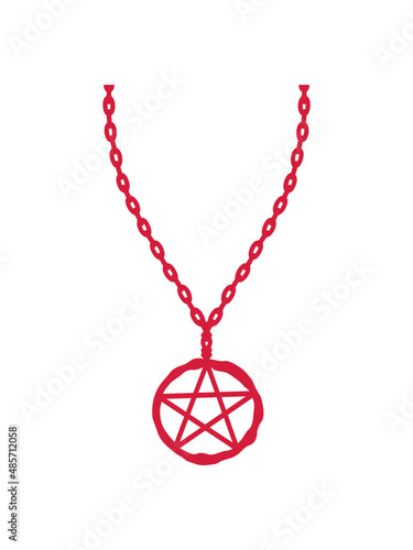Magische Halskette Pentagramm 