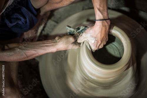 Oh Bo Pottery Shed, Twante, near Yangon, Myanmar (Burma) photo