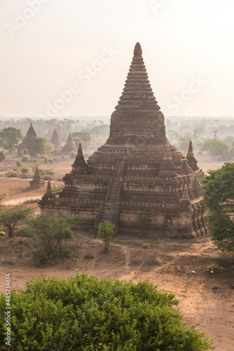 Sunrise at the Temples of Bagan  Pagan   Myanmar  Burma 