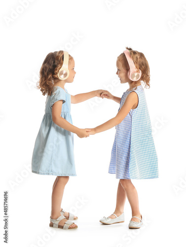 Adorable little sisters in ...