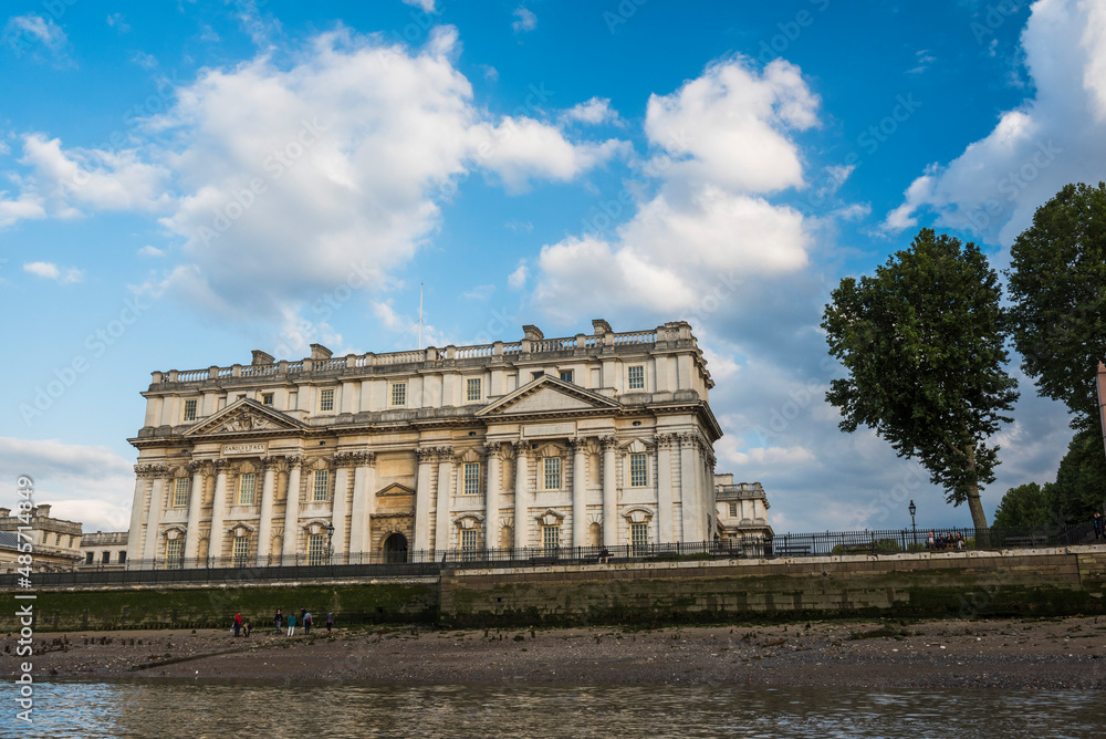 University of Greenwich seen from the River Thames, London, England