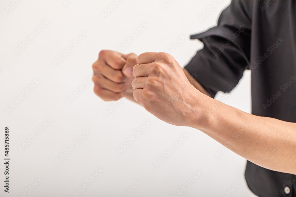 Obraz premium パンチをかまえる男性 Martial arts