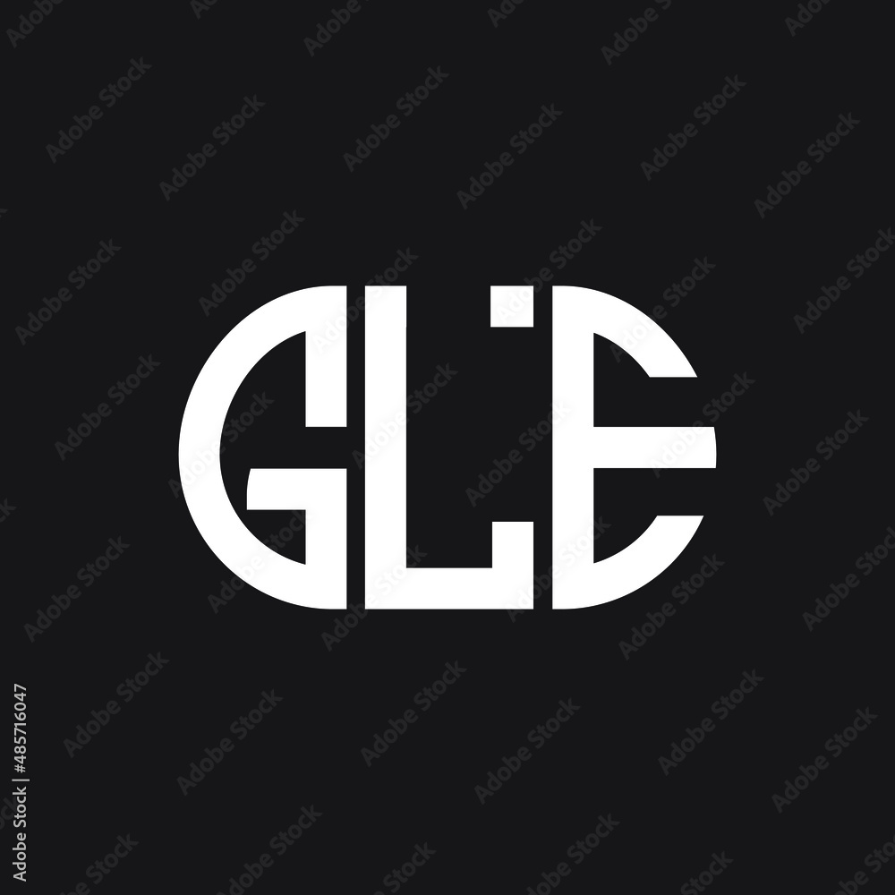 GLE letter logo design on black background. GLE creative initials letter logo concept. GLE letter design. GLE letter logo design on black background. GLE creative initials letter logo concept. GLE letter design.