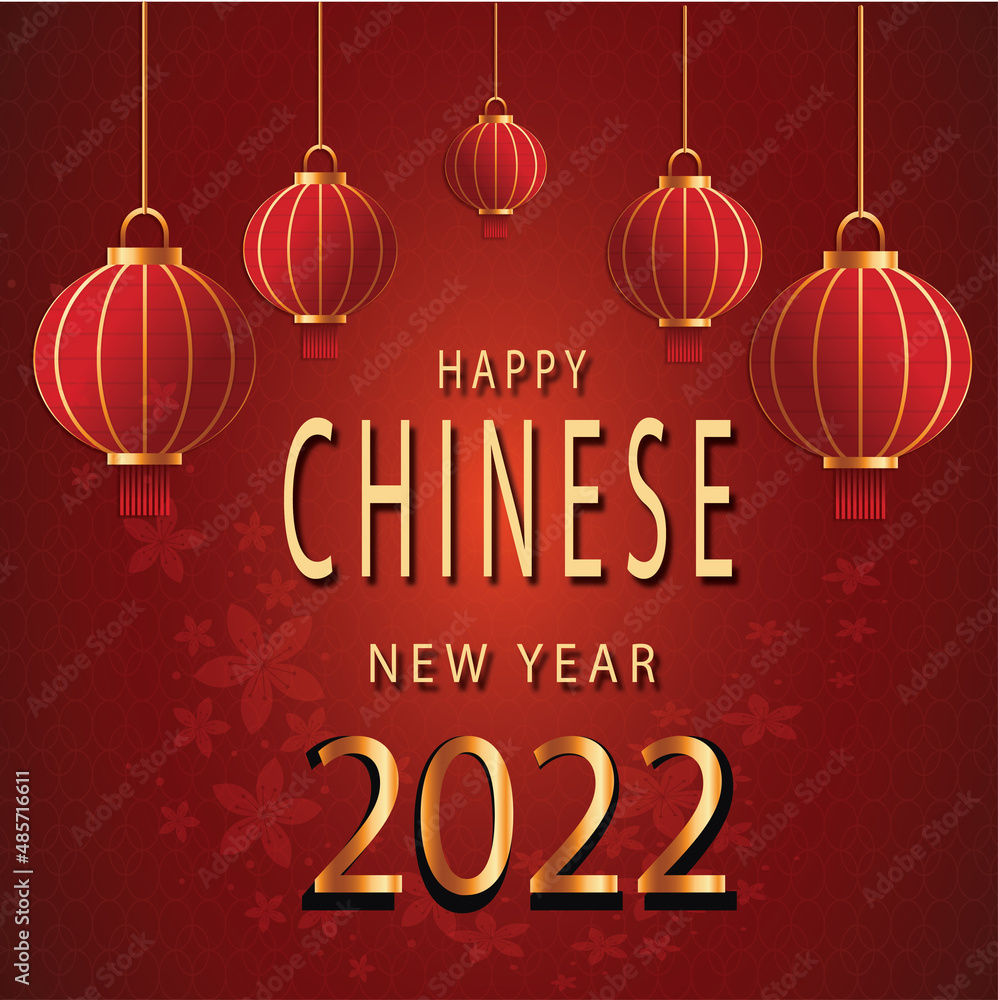 Ilustration vector of chinese new year 2022