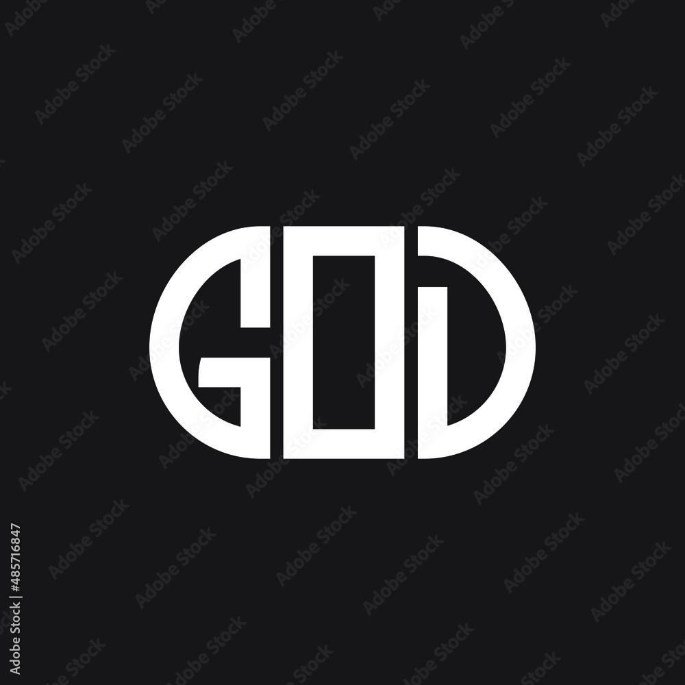 GOD letter logo design on black background. GOD creative initials letter logo concept. GOD letter design. GOD letter logo design on black background. GOD creative initials letter logo concept. GOD letter design.