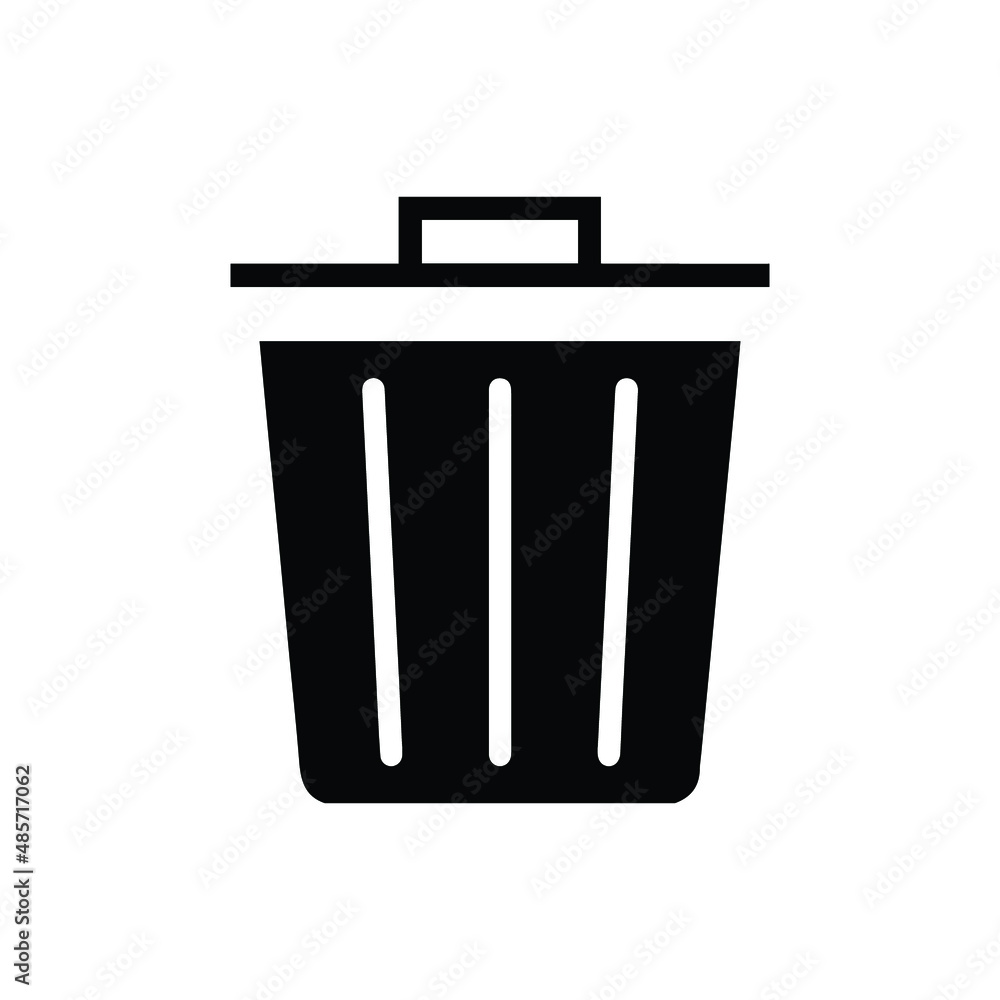Bin delete dump or garbage icon Bin delete dump or garbage icon