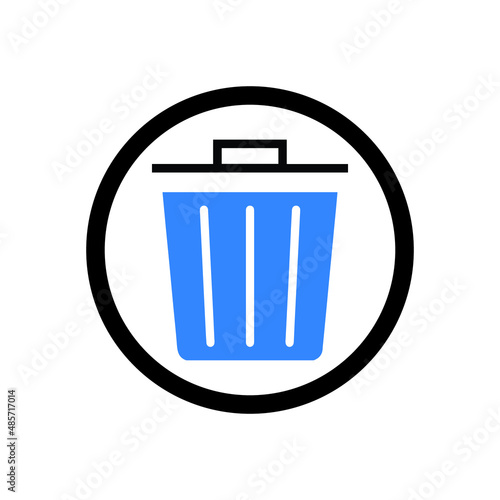 Bin delete dump or garbage icon