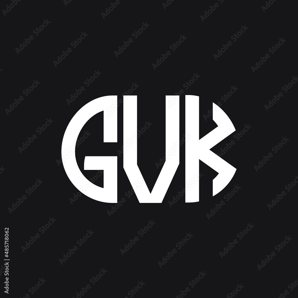 GVK letter logo design on black background. GVK creative initials letter logo concept. GVK letter design. GVK letter logo design on black background. GVK creative initials letter logo concept. GVK letter design.