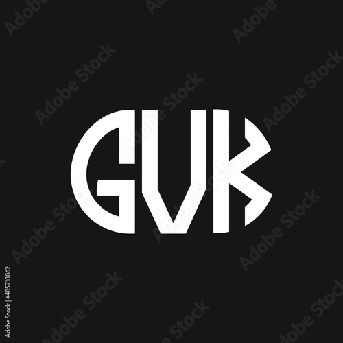 Free Download GVK letter logo design on black background. GVK creative initials letter logo concept. GVK letter design. - GFXLoad