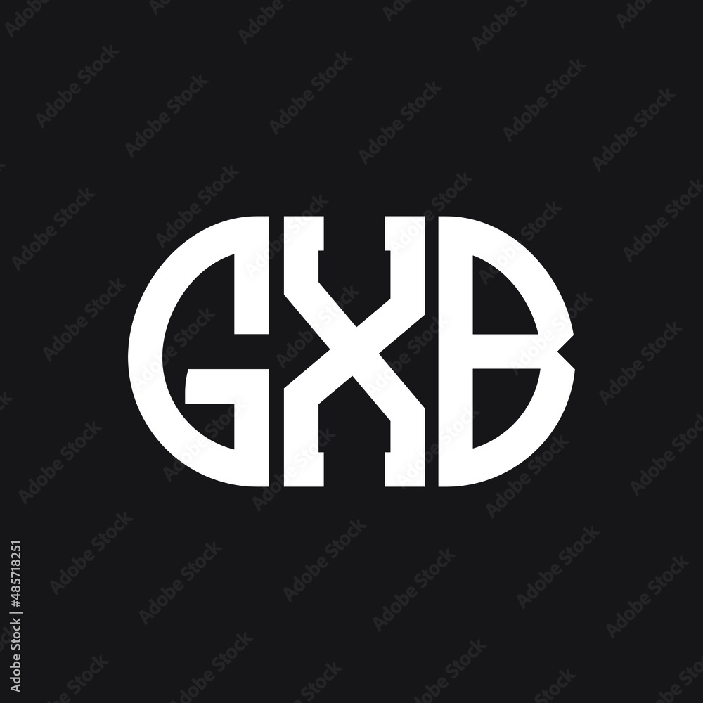 GXB letter logo design on black background. GXB creative initials letter logo concept. GXB letter design. GXB letter logo design on black background. GXB creative initials letter logo concept. GXB letter design.