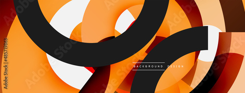 Circle abstract background. Vector illustration for wallpaper banner background card or landing page