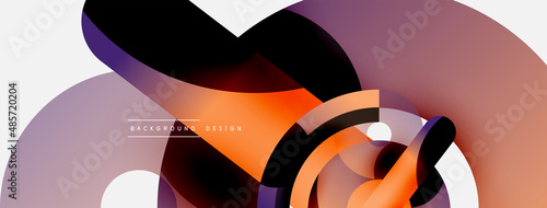 Circle abstract background. Vector illustration for wallpaper banner background card or landing page