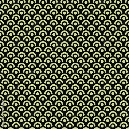 black and gold geometric seamless pattern