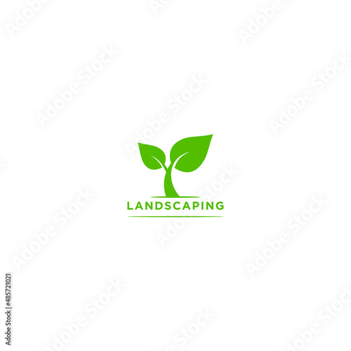 Simple Landscaping Logo Design Template