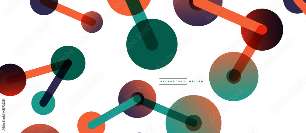 Line points connections geometric abstract background. Circles connected by lines. Trendy techno business template for wallpaper, banner, background or landing Line points connections geometric abstract background. Circles connected by lines. Trendy techno business template for wallpaper, banner, background or landing