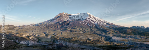 Mt St Helens Evening Panoramic Photograph