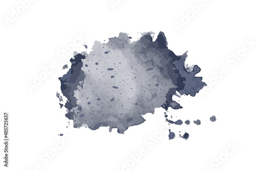 A stain of black damp mold.  Fungus or mold blots in a humid environment. Toxic, poisonous element, microbe. A rotten, dirty  spot. Affected area with mold. Virus damaging mildew. Vector illustration
