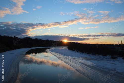 sunrise over the river © Michael Mamoon