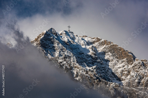 Canvas Print Winter landscape of Bucegi Mountains, Carpathian Mountains, Sinaia, Romania