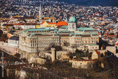 View from Gellert Hill, Budapest, Hungary, Europe photo