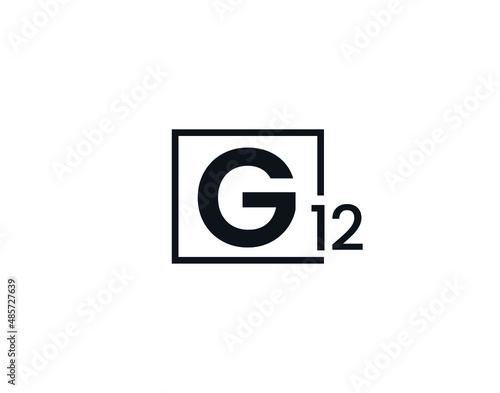 G12, 12G Initial letter logo