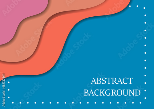 abstract background graphics style papercut for card or paper illustration vector