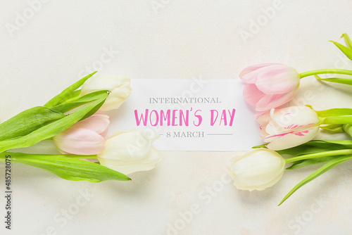 Greeting card with text INT...