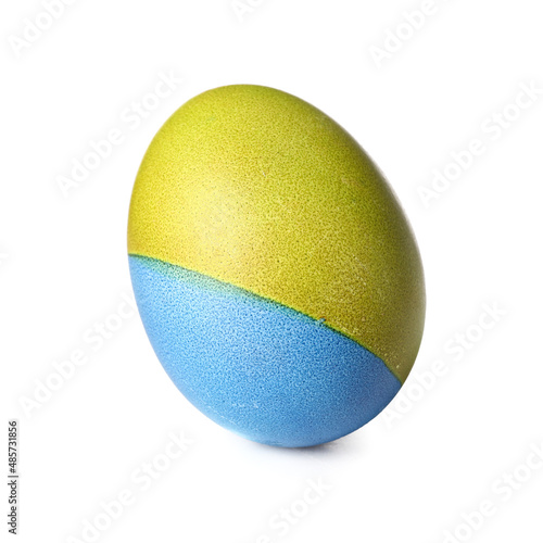 Bright Easter egg on white background