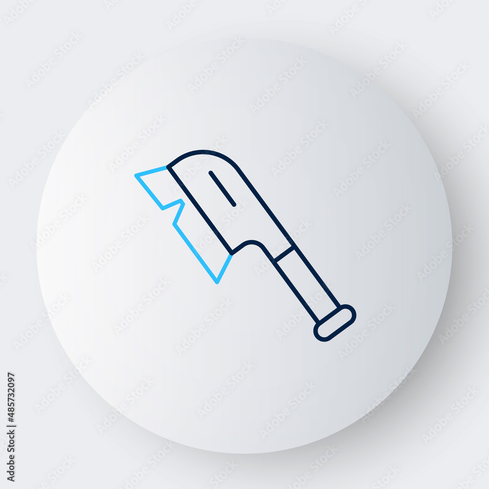 Line Brush for cleaning icon isolated on white background. Cleaning service concept. Colorful outline concept. Vector Line Brush for cleaning icon isolated on white background. Cleaning service concept. Colorful outline concept. Vector