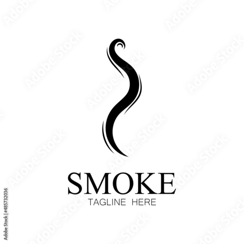 Smoke steam icon logo illustration isolated on white background Aroma vaporize icons. Smells vector line icon  hot aroma  stink or cooking steam symbols  smelling or vapor