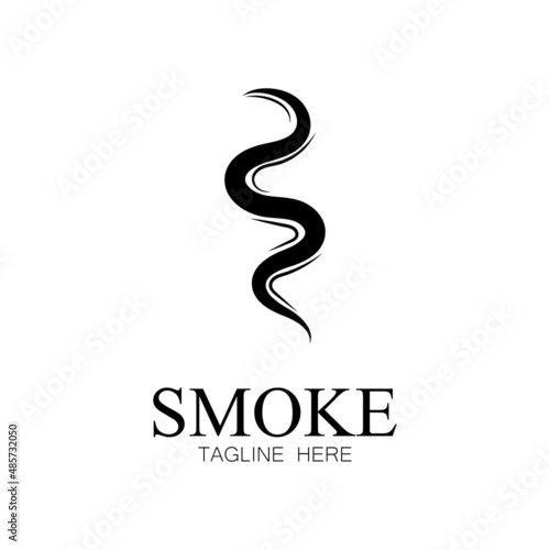 Smoke steam icon logo illustration isolated on white background Aroma vaporize icons. Smells vector line icon  hot aroma  stink or cooking steam symbols  smelling or vapor