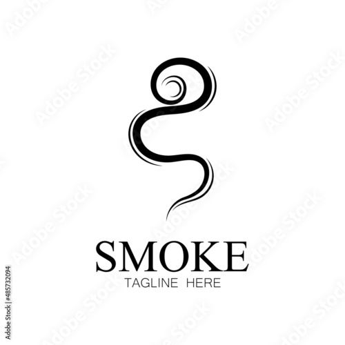 Smoke steam icon logo illustration isolated on white background Aroma vaporize icons. Smells vector line icon  hot aroma  stink or cooking steam symbols  smelling or vapor