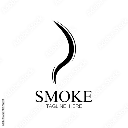 Smoke steam icon logo illustration isolated on white background Aroma vaporize icons. Smells vector line icon  hot aroma  stink or cooking steam symbols  smelling or vapor