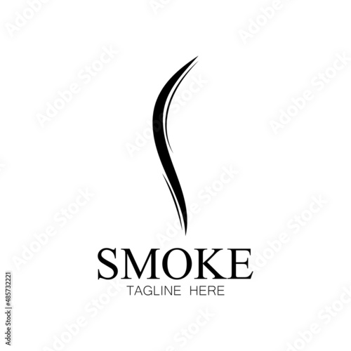 Smoke steam icon logo illustration isolated on white background Aroma vaporize icons. Smells vector line icon  hot aroma  stink or cooking steam symbols  smelling or vapor