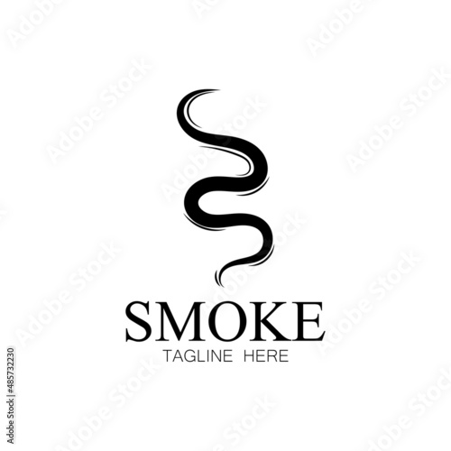 Smoke steam icon logo illustration isolated on white background Aroma vaporize icons. Smells vector line icon  hot aroma  stink or cooking steam symbols  smelling or vapor