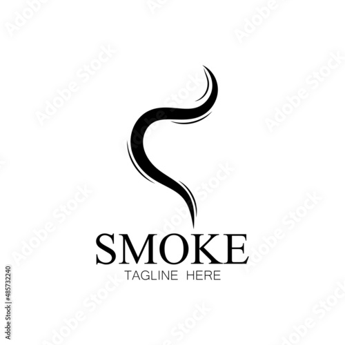 Smoke steam icon logo illustration isolated on white background Aroma vaporize icons. Smells vector line icon  hot aroma  stink or cooking steam symbols  smelling or vapor