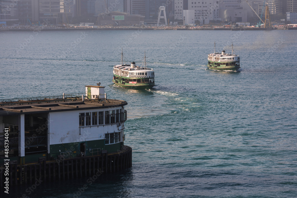 Star Ferry between Hong Kong Island and Kowloon, Hong Kong, China