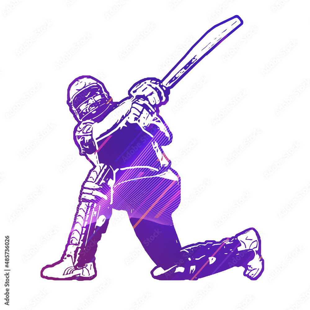 Cricket silhouette, Cricket Batsman playing sixer shot wallpaper for sports news article and cricket tv programme