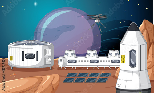 Landscape of space settlement