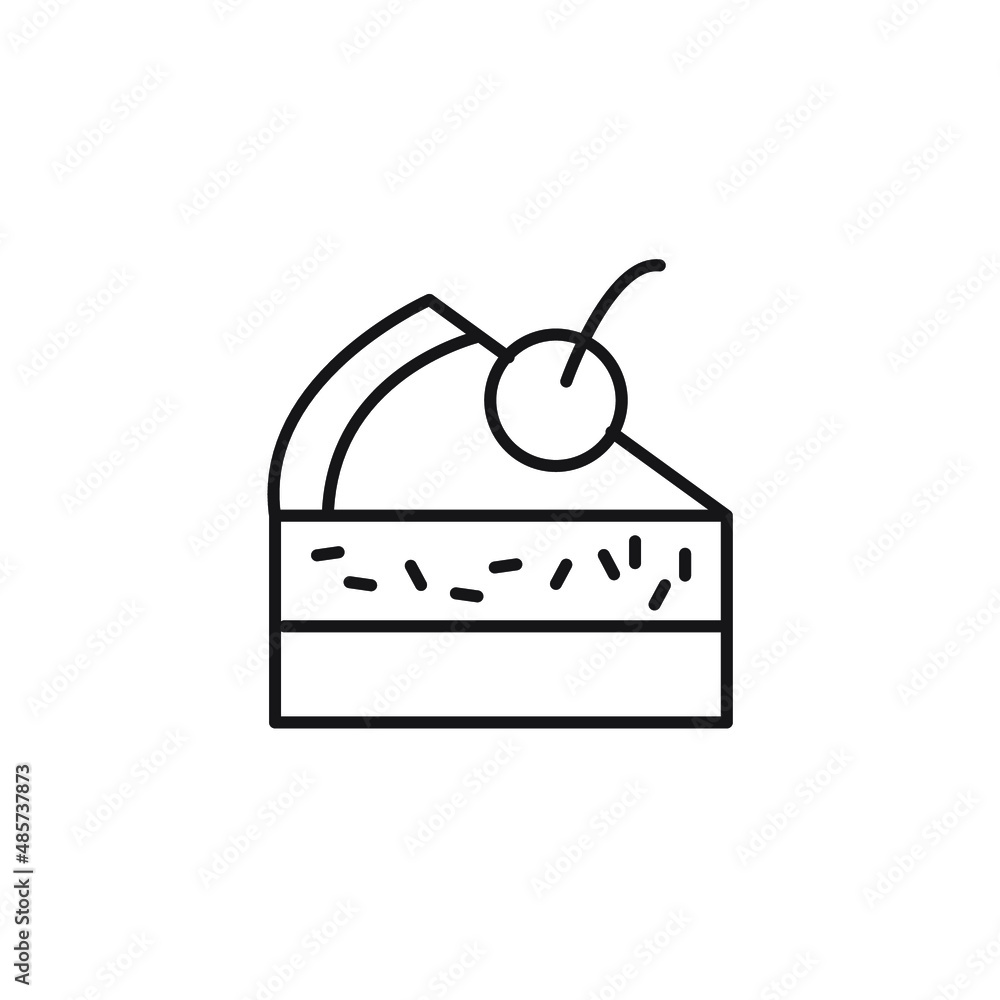 Obraz premium dessert icons set . dessert pack symbol vector elements for infographic web